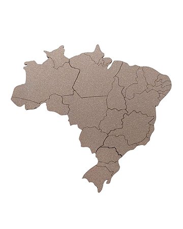 Pacote Mural de cortiça mapa do brasil