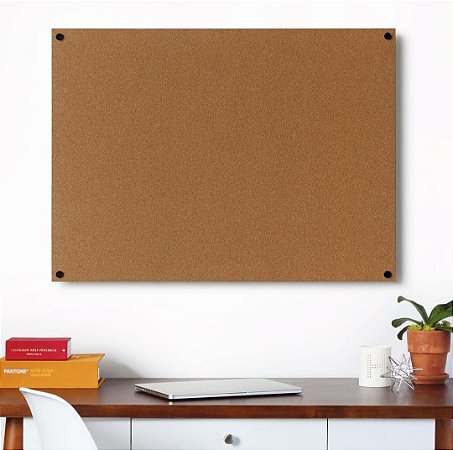 Painel cortiça 8mm com parafusos