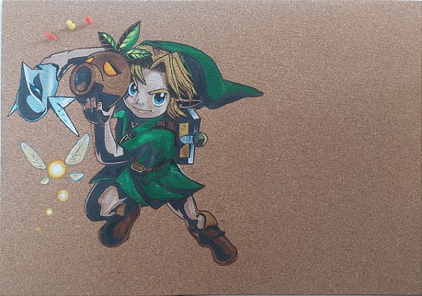 Mural cortiça personalizado zelda