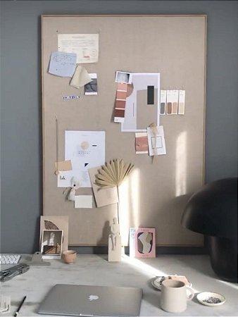 kit Painel cortiça linho 50x30 cm