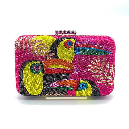Clutch Brilho Tucano Pink