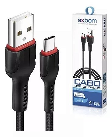 Cabo Carregador Turbo Usb Tipo C 1 Metros Reforçado Nylon