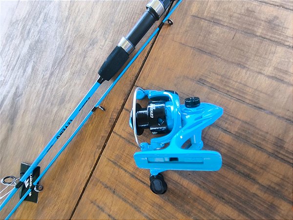 kit molinete Maruri ceveiro 2000 3r + vara ceveiro cv512 8-17 lbs