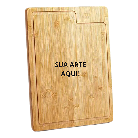 Tábua de Bambu Personalizada Média 40x30cm