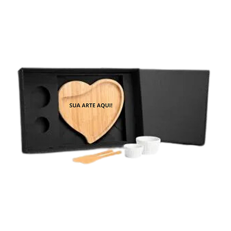 Kit Petisqueira Coração - Personalizada