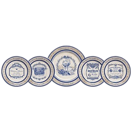 Conjunto 5 Peças Vinho Scalla