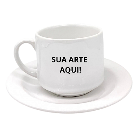 Xícaras com Pires Personalizadas 180ml