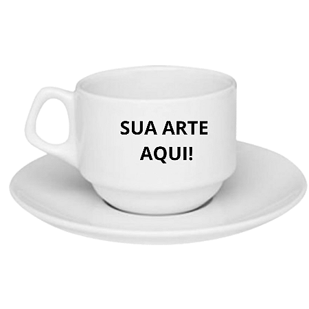 Xícara Personalizada com Pires 75ml