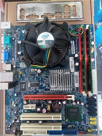 Placa motherboard 775 + processador intel E7500 + 4Gb ram
