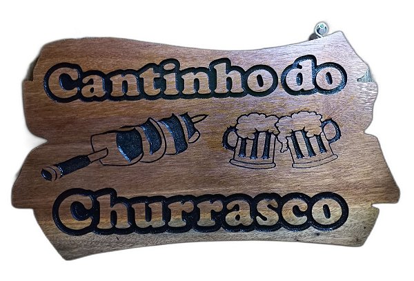 Placa Decorativa Cantinho do Churrasco
