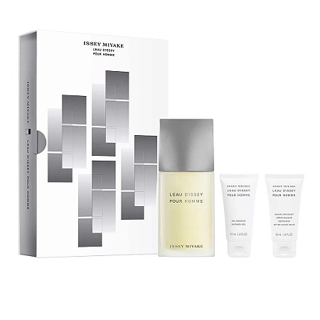 Issey Miyake Coffret Leau D'issey Pour Homme Edt 125ml + After Shave + Gel Douche Masculino