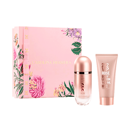 Carolina Herrera Coffret 212 Vip Rosé 80ml Edp + Loção Hidratante Corporal 100ml Feminino