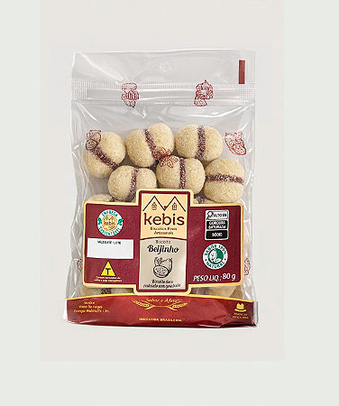 Biscoito Casadinho de leite em pó com goiabada 80g