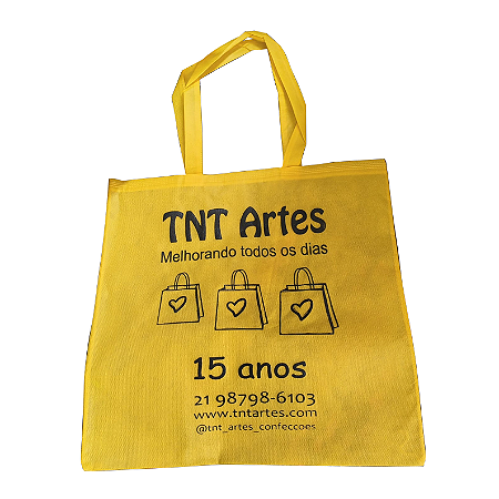 50 Bolsa em TNT 40x40cm com estampa(sua logo)