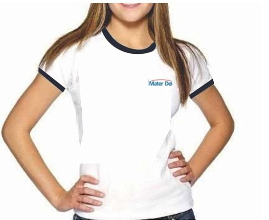 Camiseta manga curta Mater dei BRANCA OU AZUL MARINHO