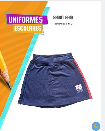 Short saia colégio Carmo fundamental