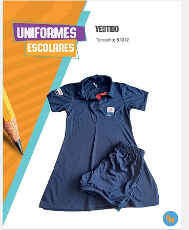 Vestido colégio Carmo fundamental 1