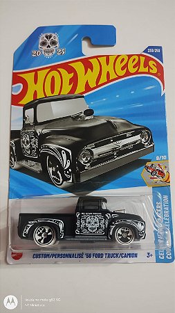 Hot Wheels Custom Personalise 56 Ford Truck Camion