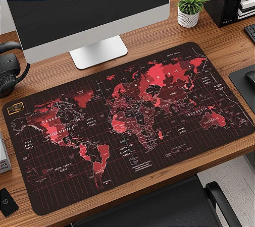 Mousepad Mapa-Múndi - Cód MP-MAPS4