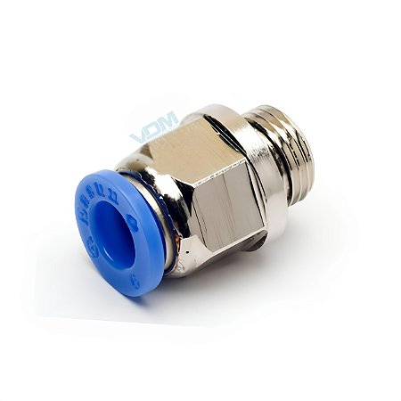 Conexão Pneumática Reta Macho 06mm X 1/2 BSP