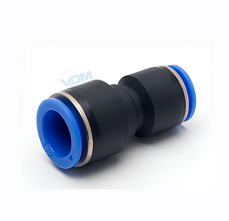 Conexão Emenda União redução reta Tubo 10 mm x 6 mm
