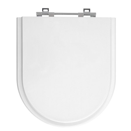 Tampa de Vaso Riviera Branco Tampa para Vaso Celite Madeira Laqueada