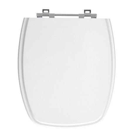 Tampa de Vaso Stylus Branco Tampa para Vaso Celite de Madeira Laqueada