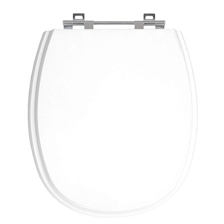 Tampa de Vaso Fast Branco Tampa para Vaso Deca de Madeira Laqueada