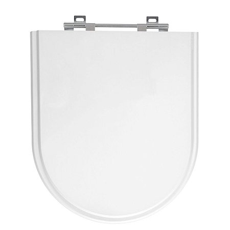 Tampa de Vaso Link Branco Tampa para Vaso Deca de Madeira Laqueada