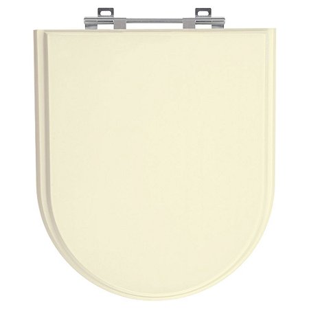 Tampa de Vaso Duomo Plus Creme Tampa para Vaso Deca de Madeira Laqueado