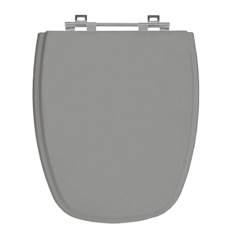 Tampa de Vaso Monte Carlo Cinza Vip (Escuro) Tampa para Vaso Deca de Madeira Laqueada