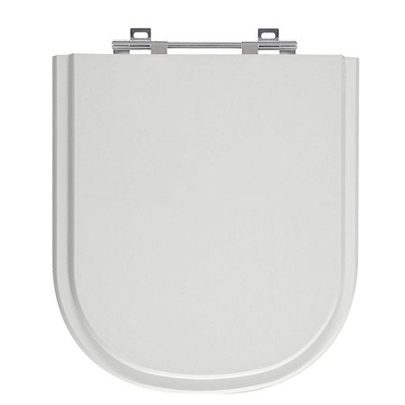 Tampa de Vaso Vogue Plus Cinza Real (Claro) Tampa para Vaso Deca de Madeira Laqueada