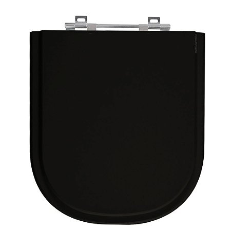 Tampa de Vaso Vogue Plus Preto Tampa para Vaso Deca de Madeira Laqueada