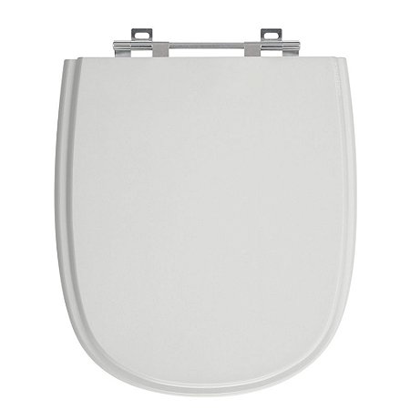 Tampa de Vaso Sabatini Cinza Claro Tampa para Vaso Icasa de Madeira Laqueada