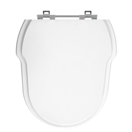 Tampa de Vaso Hampton Branco Tampa para Vaso Incepa de Madeira Laqueada