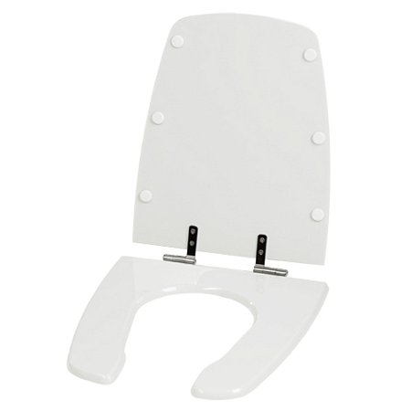 Assento Laqueado Handicapped Branco Tampa para Vaso Celite em Mdf