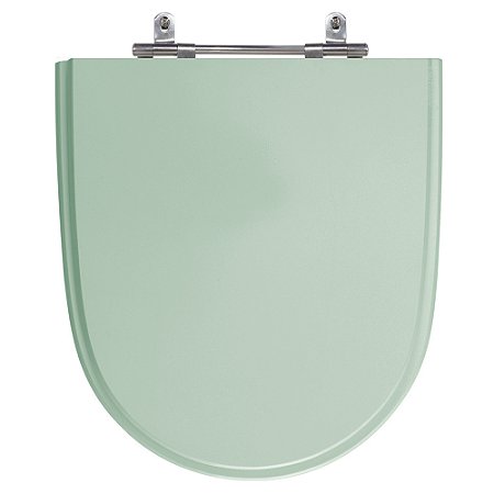 Assento Laqueado Mondiale Verde Claro Tampa para Vaso Celite em Mdf