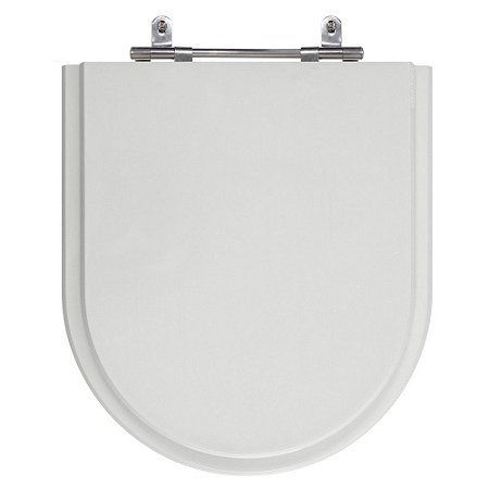 Assento Laqueado Riviera Cinza Prata Tampa para Vaso Celite em Mdf