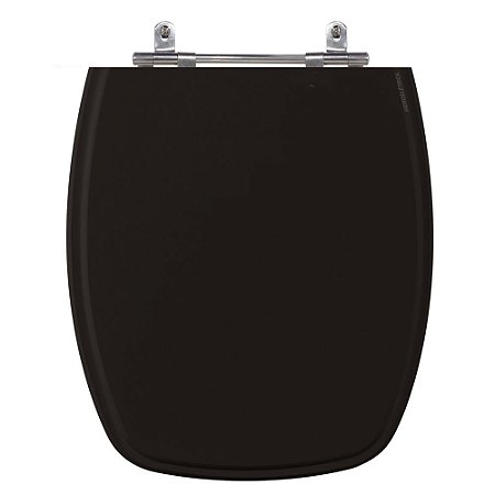 Assento Laqueado Stylus Preto Tampa para Vaso Celite em Mdf