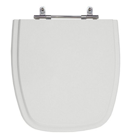 Assento Laqueado Versato/fit Cinza Prata Tampa para Vaso Celite em Mdf