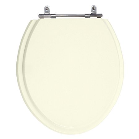 Assento Laqueado Convencional Oval Bege Claro (Biscuit) Tampa Vaso Deca-incepa-celite-roca