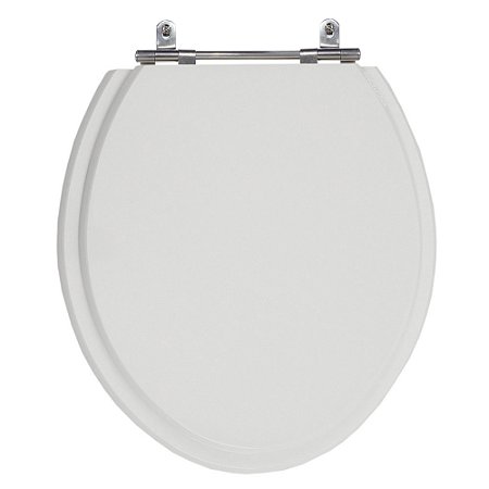 Assento Laqueado Convencional Oval Cinza Claro Universal Deca-incepa-celite-ideal-roca em Mdf