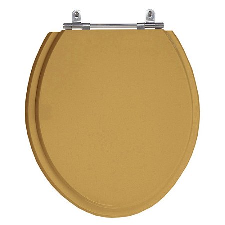 Assento Laqueado Convencional Oval Pêssego (Rosa) Universal Tampa Vaso Deca-incepa-celite-ideal em Mdf