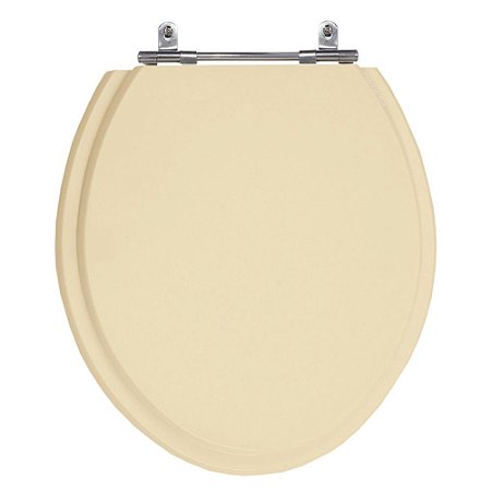 Assento Laqueado Convencional Oval Rosa Salmao Tampa para Vaso em Mdf