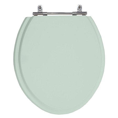 Assento Laqueado Convencional Oval Verde Claro Universal Tampa Vaso Deca-incepa-celite-ideal-roca em Mdf