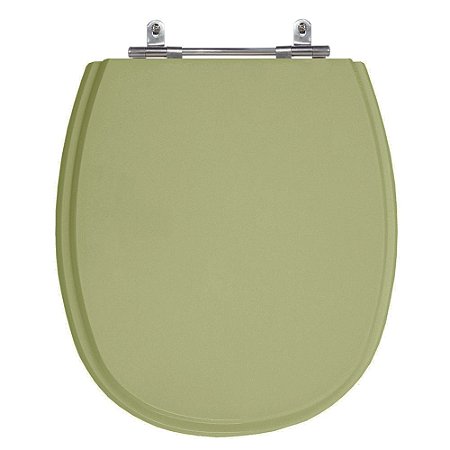 Assento Laqueado Aspen Verde Malva Tampa para Vaso Deca em Mdf