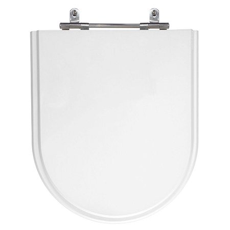 Assento Laqueado Carrara Branco Tampa para Vaso Deca em Mdf