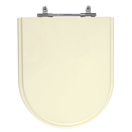 Assento Laqueado Carrara Creme (Bege) Tampa para Vaso Deca em Mdf