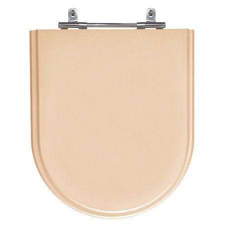 Assento Laqueado Carrara Rosa Floral Tampa para Vaso Deca em Mdf