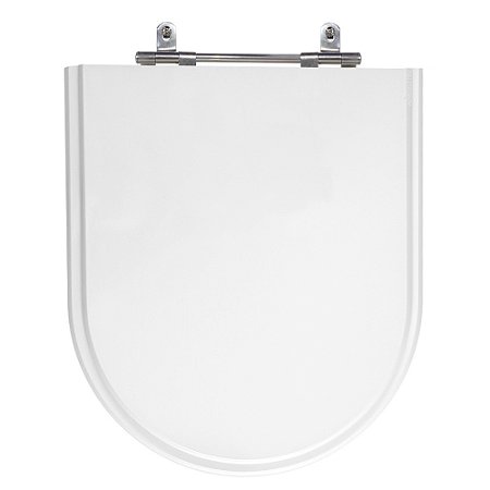 Assento Laqueado Duna Branco Tampa para Vaso Deca em Mdf